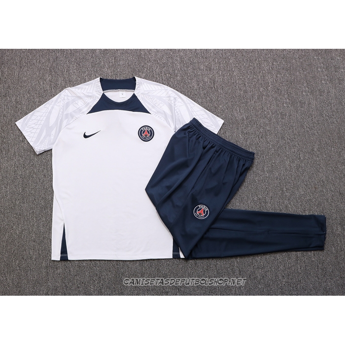 Chandal del Paris Saint-Germain 22-23 Manga Corta Blanco